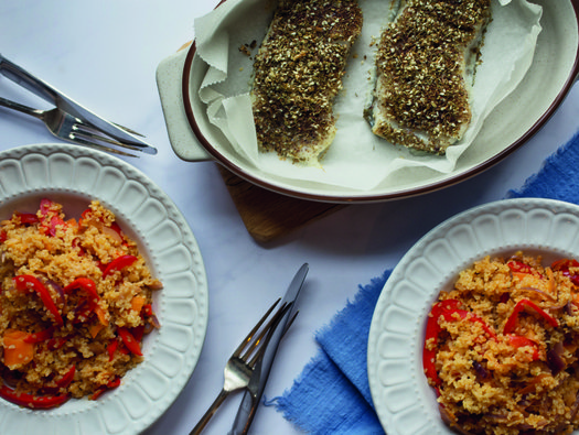 Middle Eastern za'atar cod