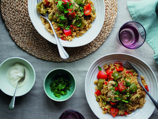 Chicken & pepper one pot