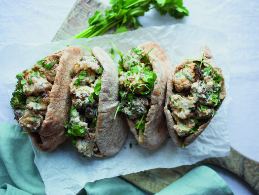 Coronation cauliflower pittas