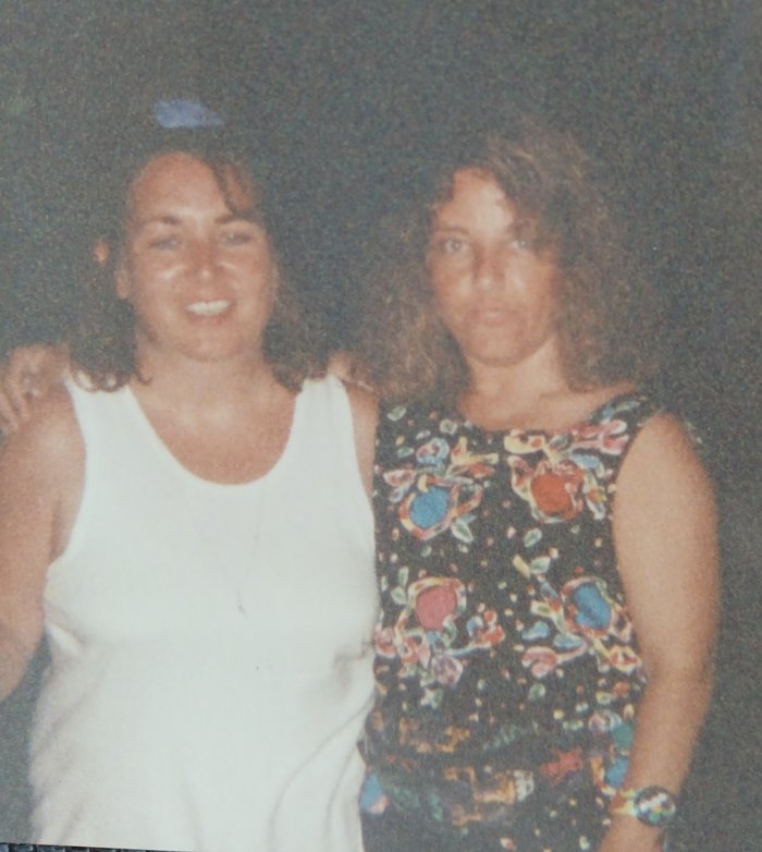 Sally Lee and old friend (Terry)