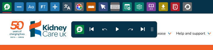 Recite Me toolbar 09.2025