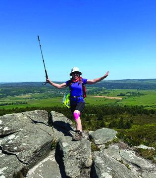 Teresa and Richard Tandy - Theresa climbing
