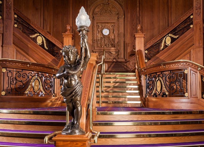 Titanic Staircase in Titanic Suite at Titanic Belfast