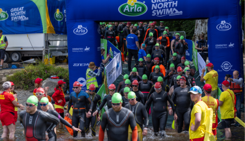 Swimmers at the Great North Swim