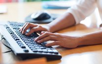 Keyboard and hands