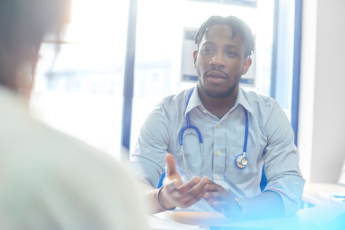 Doctor in consultation