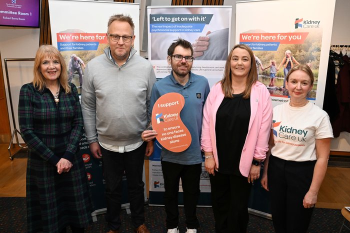 Scotland Roundtable Feb 2026 - patient speakers with Kidney Care UK